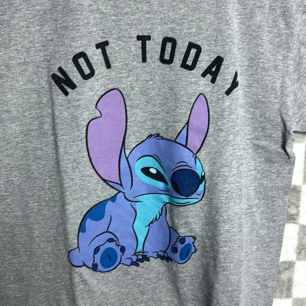 Disney Stich Disney character not today short sleeve tee shirt size S/ SMALL - Picture 2 of 8